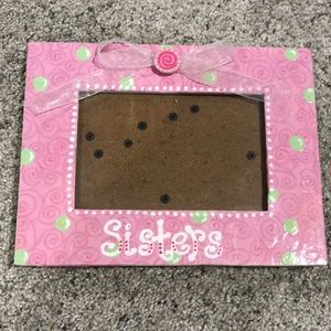 Sisters hand painted 4x6 frame